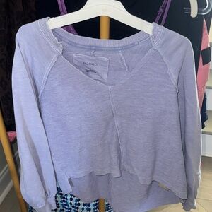 Pilcro Women's Light Purple Sweatshirt